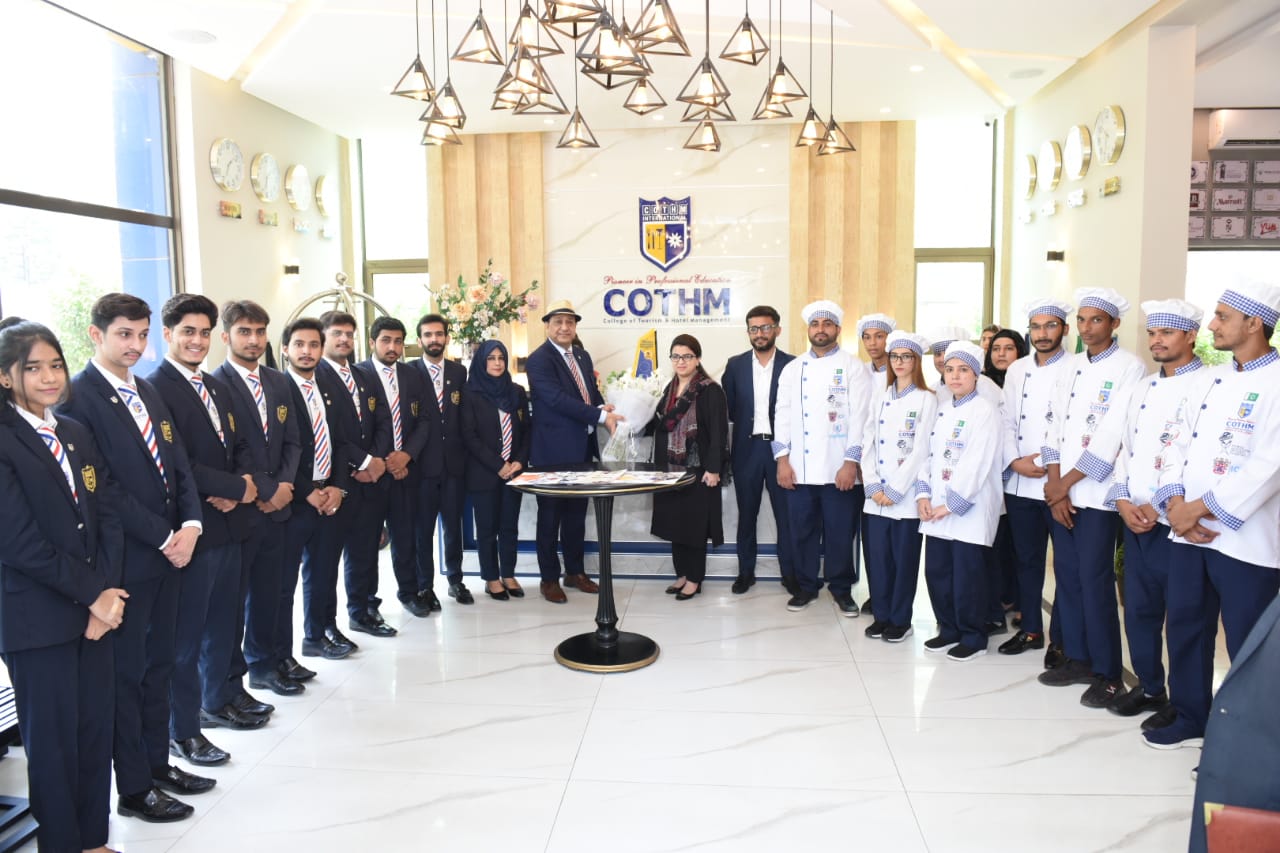 Shaza Fatima Khawaja visited College of Tourism and Hotel Management Lahore. She held a meeting with the CEO Mr. Ahmed Shafiq and interacted with students. 